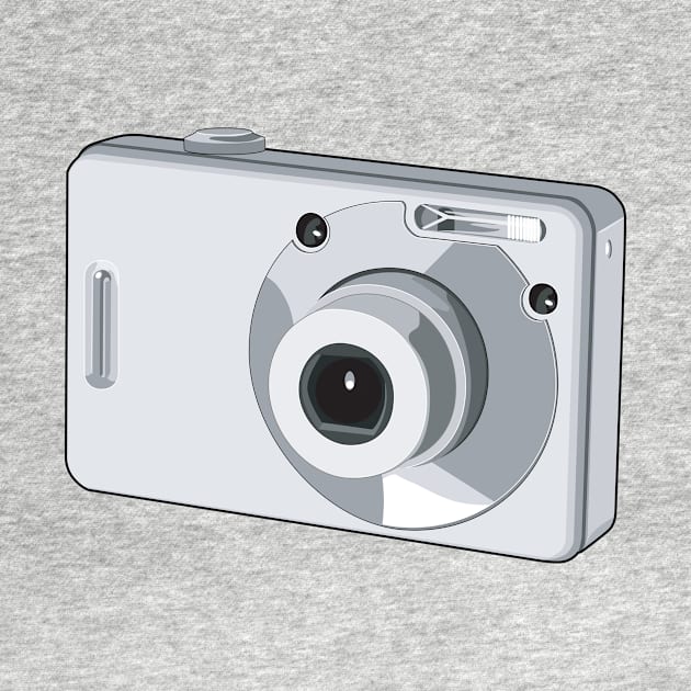 Point and Shoot Digital Camera Retro by retrovectors